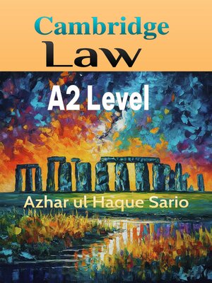 cover image of Cambridge Law A2 Level